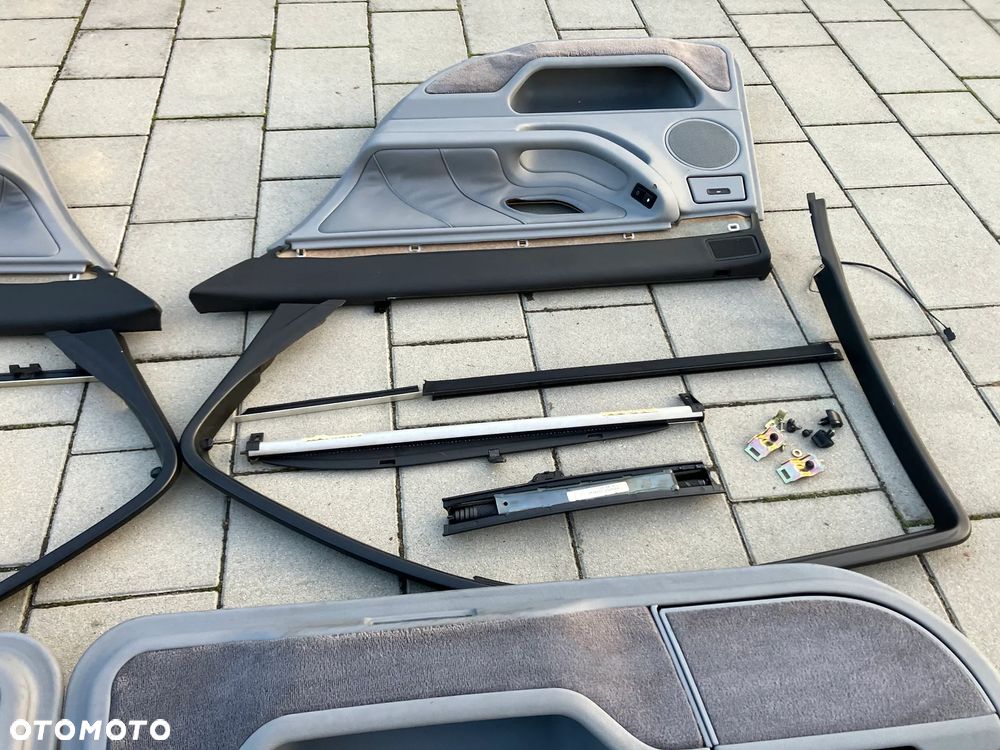 BOCZKI DRZWI BMW E38 PRZED LIFT WERSJA KRÓTKA ROLETKI ROLETY TRÓJKĄTY ZESTAW RARYTAS - 27