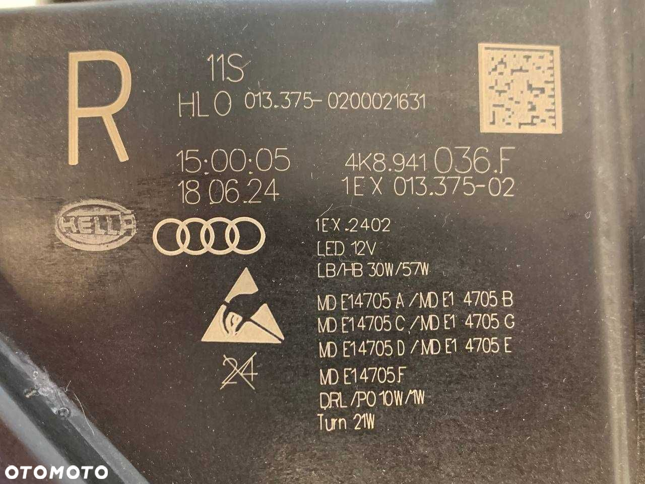 Prawa Lewa Lampa Reflektor AUDI A7 C8 4K Full LED Matrix - 8