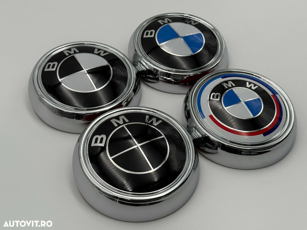 Emblema Compatibila BMW F26 spate negru cu suport - 2