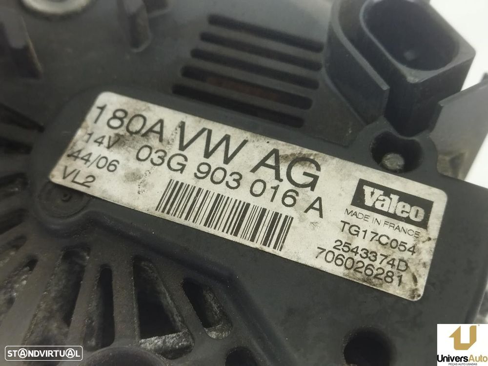 ALTERNADOR AUDI A4 AVANT 2005 -03G903016A - 3
