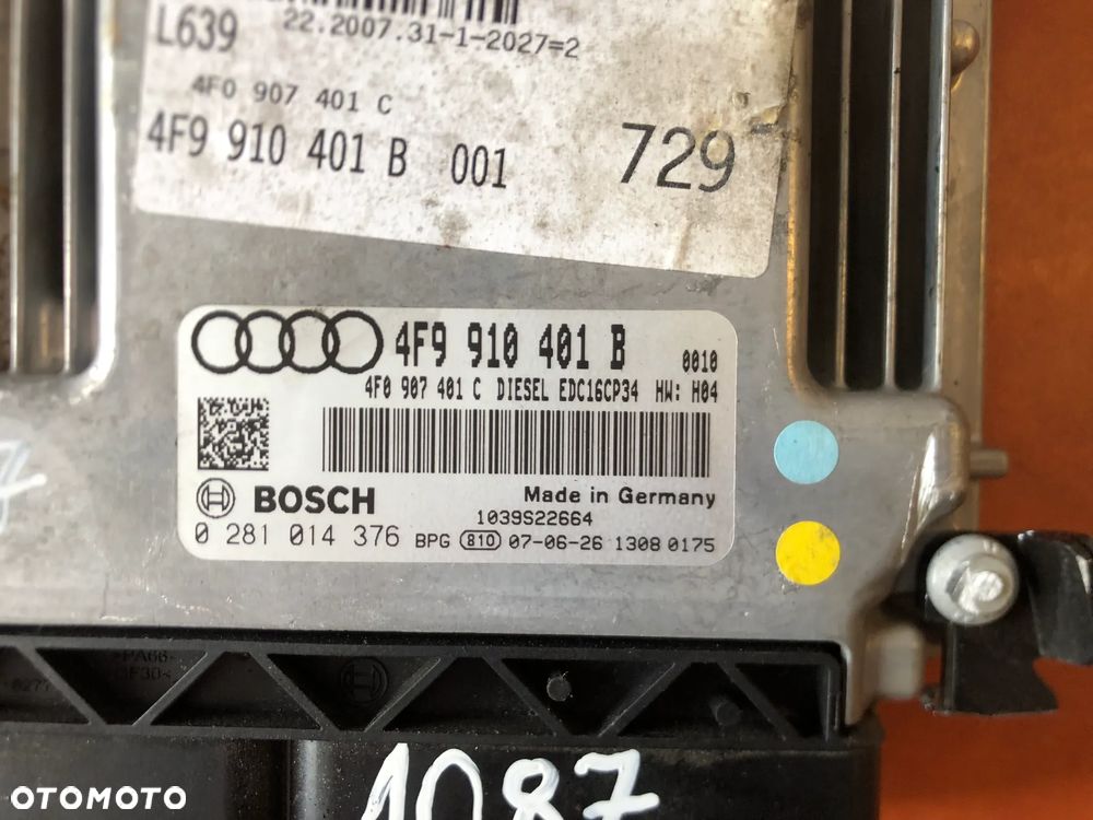 KOMPUTER STEROWNIK SILNIKA AUDI 3.0 TDI 4F9910401B - 5