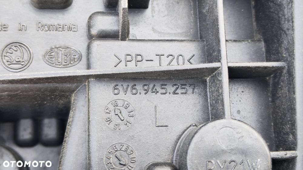 KLAPA KAMERA COFANIA ZDERZAK CZUJNIKI PDC PAS TYLNY WZMOCNIENIE BELKA LAMPA LEWY TYŁ KOMPLETNY ZESTAW DUPA ORYGINALNY LAKIER LF7Y SKODA FABIA III 3 6V LIFT HB 5D - 36