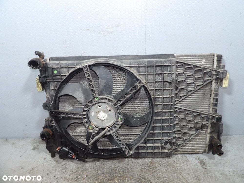 SKODA RAPID 1.4TDI 90KM CHŁODNICA WODY INTERCOOLER WENTYLATOR - 4