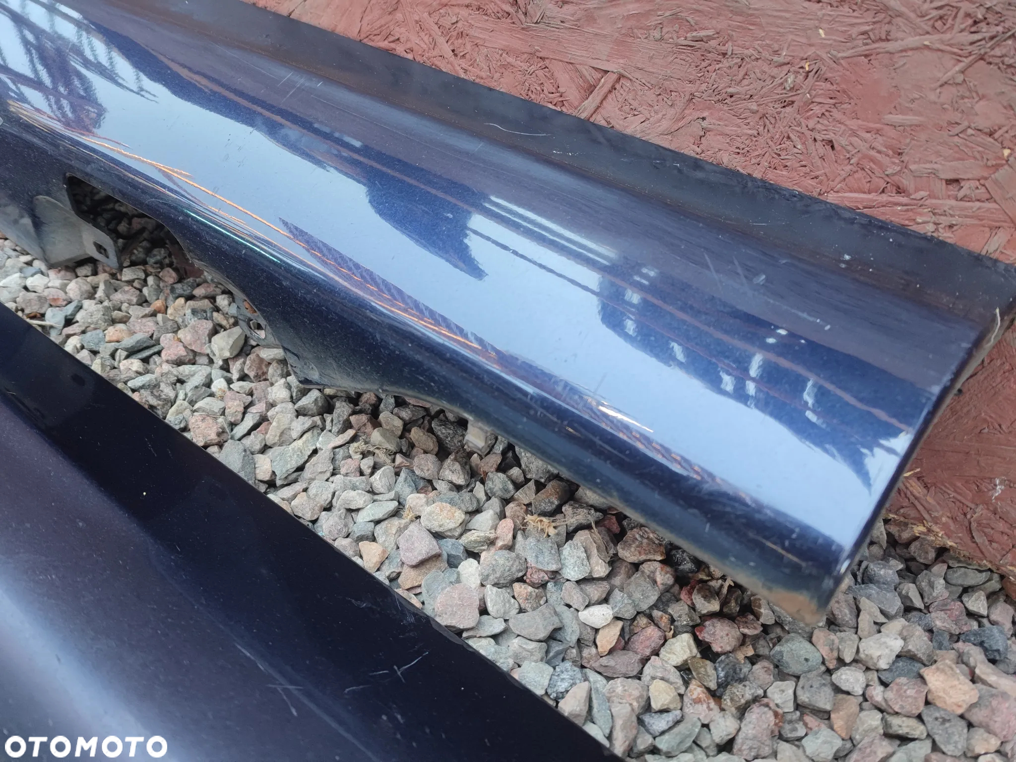 BMW E46 SEDAN / TOURING ORYGINALNE NAKŁADKI NA PROGI M-PAKIET LEWA / PRAWA W KOLORZE orientblau metallic 317/5 O NR. 51 71 0 002 127 / 51 71 0 002 126 OEM W BARDZO DOBRYM STANIE - 8