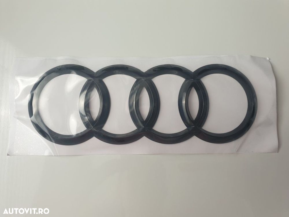 Emblema-Sigla-Logo-Cercuri-Negre-Audi-A4-A5-A6-A7-A8-Q3-Q5-Q7-Quattro - 4