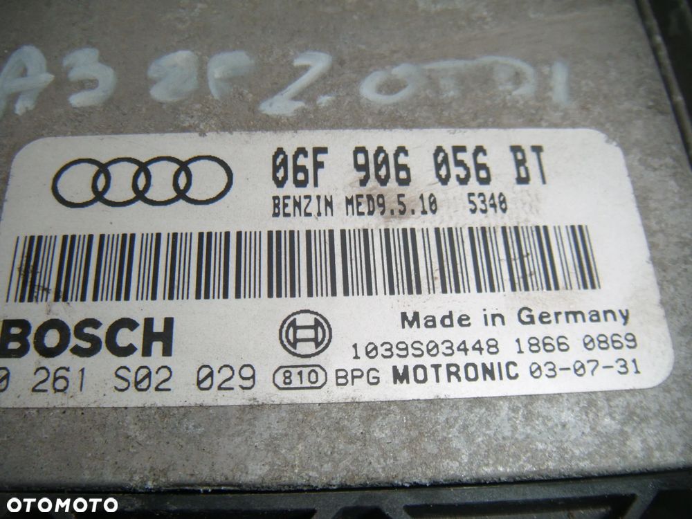 audi a3 8p 2.0 FSI komputer- sterownik silnika 06f906056bt - 2