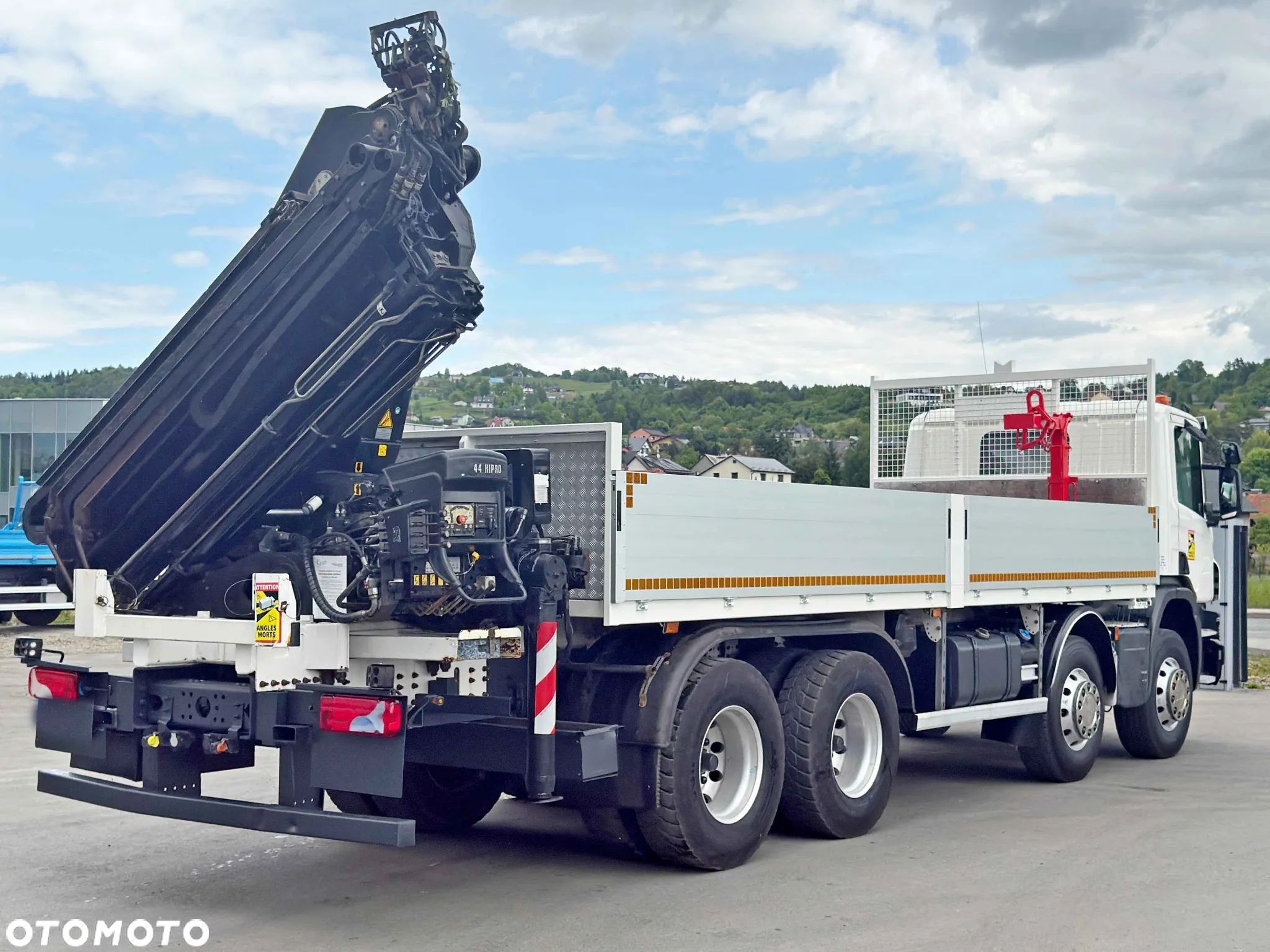 Scania P 410 * SKRZYNIA 7,00m * HIAB 244 E -5 HIPRO + PILOT *8x4 *STAN BDB - 6