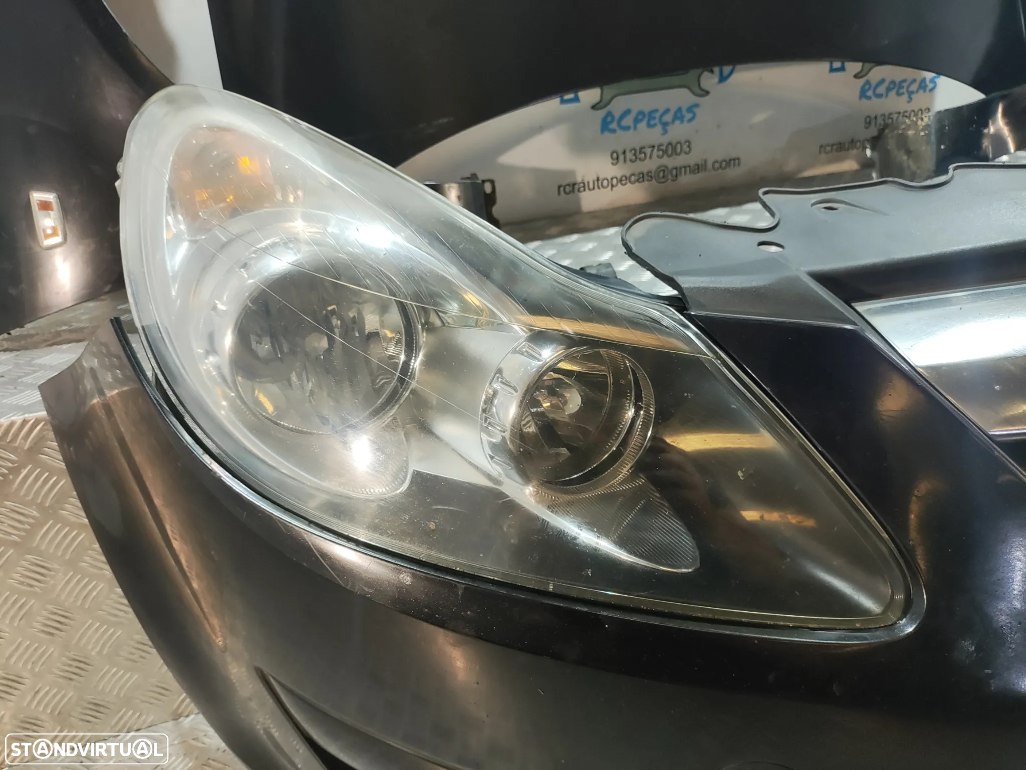FRENTE COMPLETA OPEL CORSA D S07 CAPOT PARACHOQUES GUARDA-LAMAS OTICAS RADIADOR VENTILADOR FRENTE FIBRA REFORÇO - 4