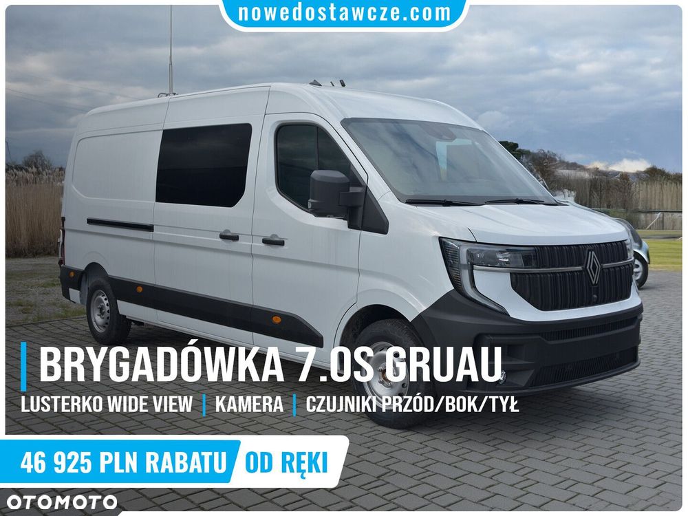 Renault Master Furgon L3H2 2.0 130KM Brygadówka 7 os - 2