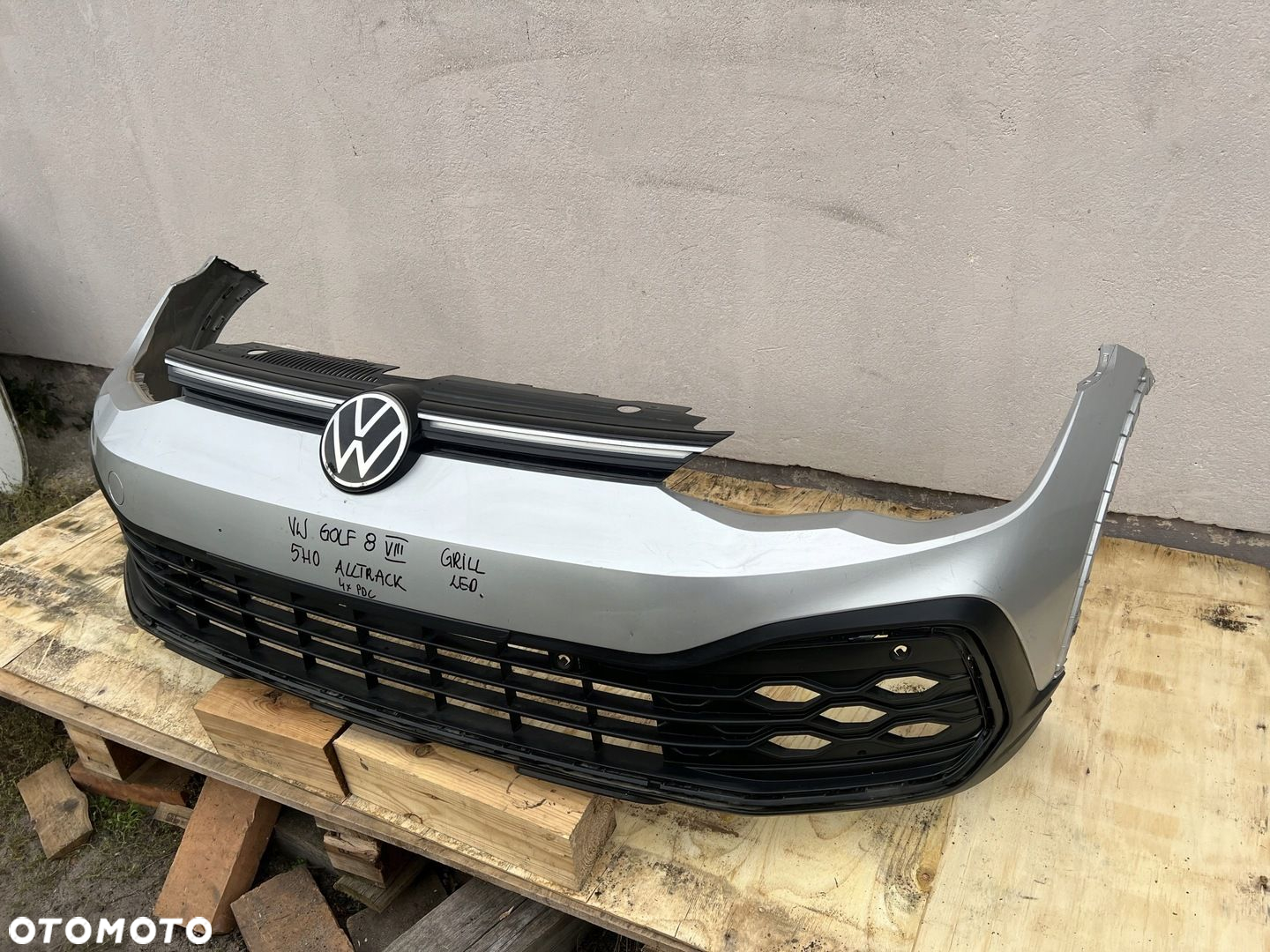 VW GOLF 8 VIII ALLTRACK 5H0 GRILL LED ZDERZAK PRZÓD - 5