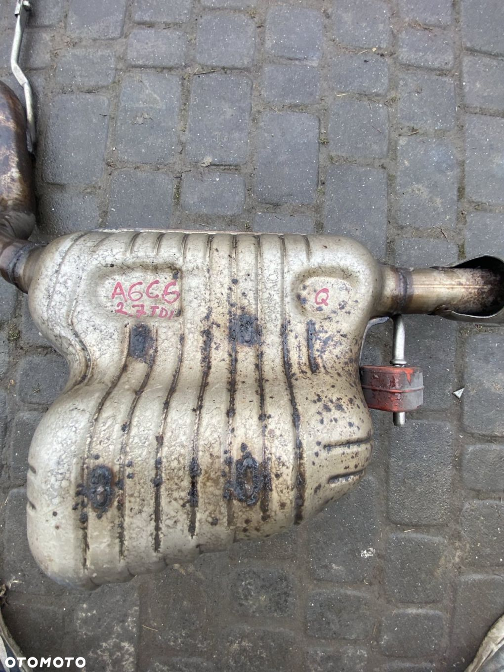 ORYGINALNY KOMPLETNY WYDECH TŁUMIKI BEZ KATA 2.7 3.0 TDI Audi A6 C6, Audi A6 C6 LIFT 4F0 253 611 AA - 8