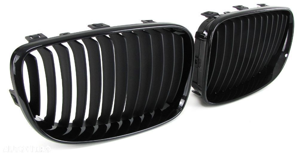 Grile negre pentru BMW seria 1 E81 E82 E87 E88 simple duble mate lucioase - 4