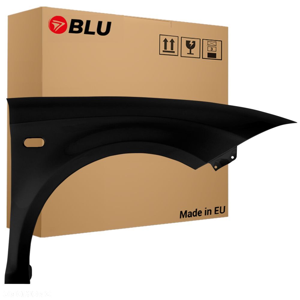 BLU Błotnik SEAT LEON II 2 1P1 LC9Z prawy przód czarny 2005-2012 BlackMagic - 1