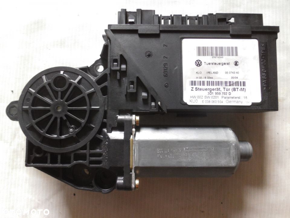SILNICZEK SZYBY PRAWY PRZÓD PHAETON 3D1959702D - 1