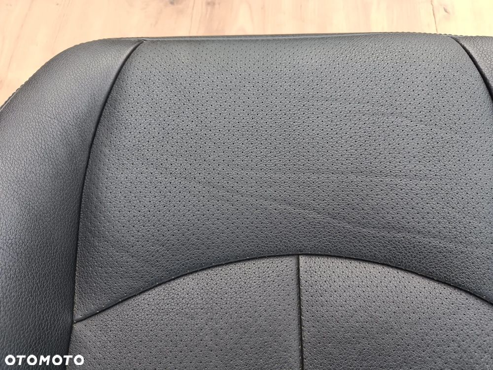 MERCEDES W211 FOTEL LEWY PRAWY CZARNY SKÓRA - 16