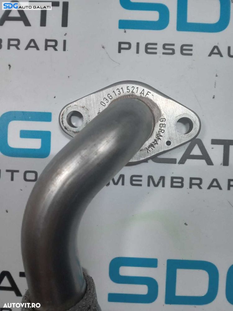 Teava Conducta Racitor Gaze Volkswagen Passat B6 1.9 TDI BKC BXE 2005 - 2010 Cod 03G131521AF [258M6] - 4