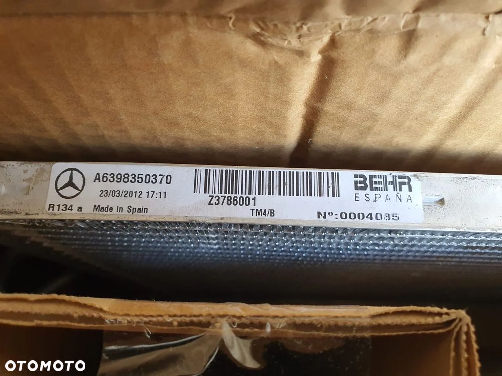 Chłodnica klimatyzacji, BEHR, Mercedes Vito, Viano, A6398350370 - 6