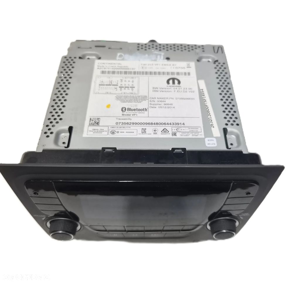 Radio Fiat Doblo II Opel Combo D 07356299000 - 6