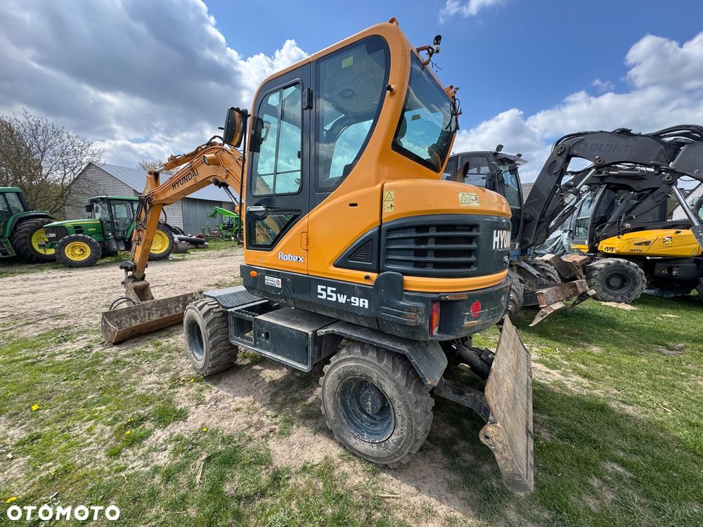 Hyundai Robex 55W-9A Minikoparka Kołowa Super Stan jak Volvo EW60 - 7