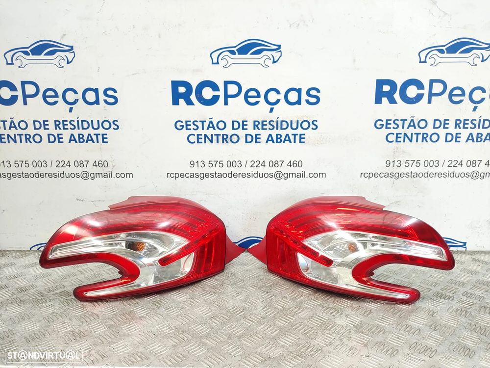 Farolins traseiros trás esquerdo direito LED originais Peugeot 208 Mk1 Fase 1 de 2012 a 2015 - 1