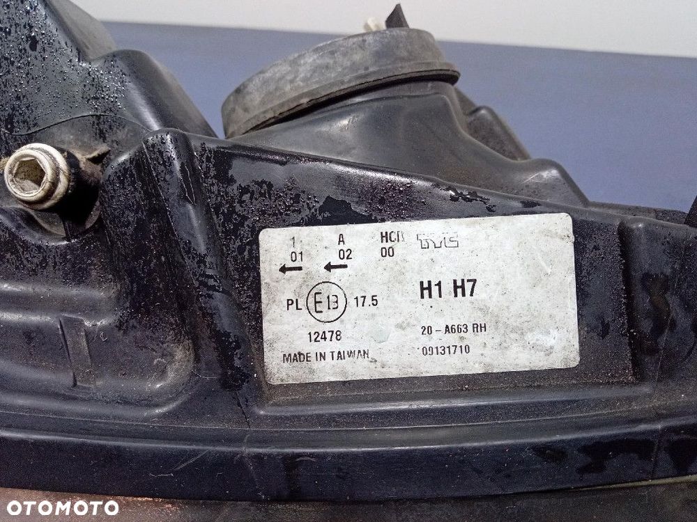 CITROEN C4 I 04- REFLEKTOR PRAWY LAMPA H1 H7 EU 20-A663 - 7