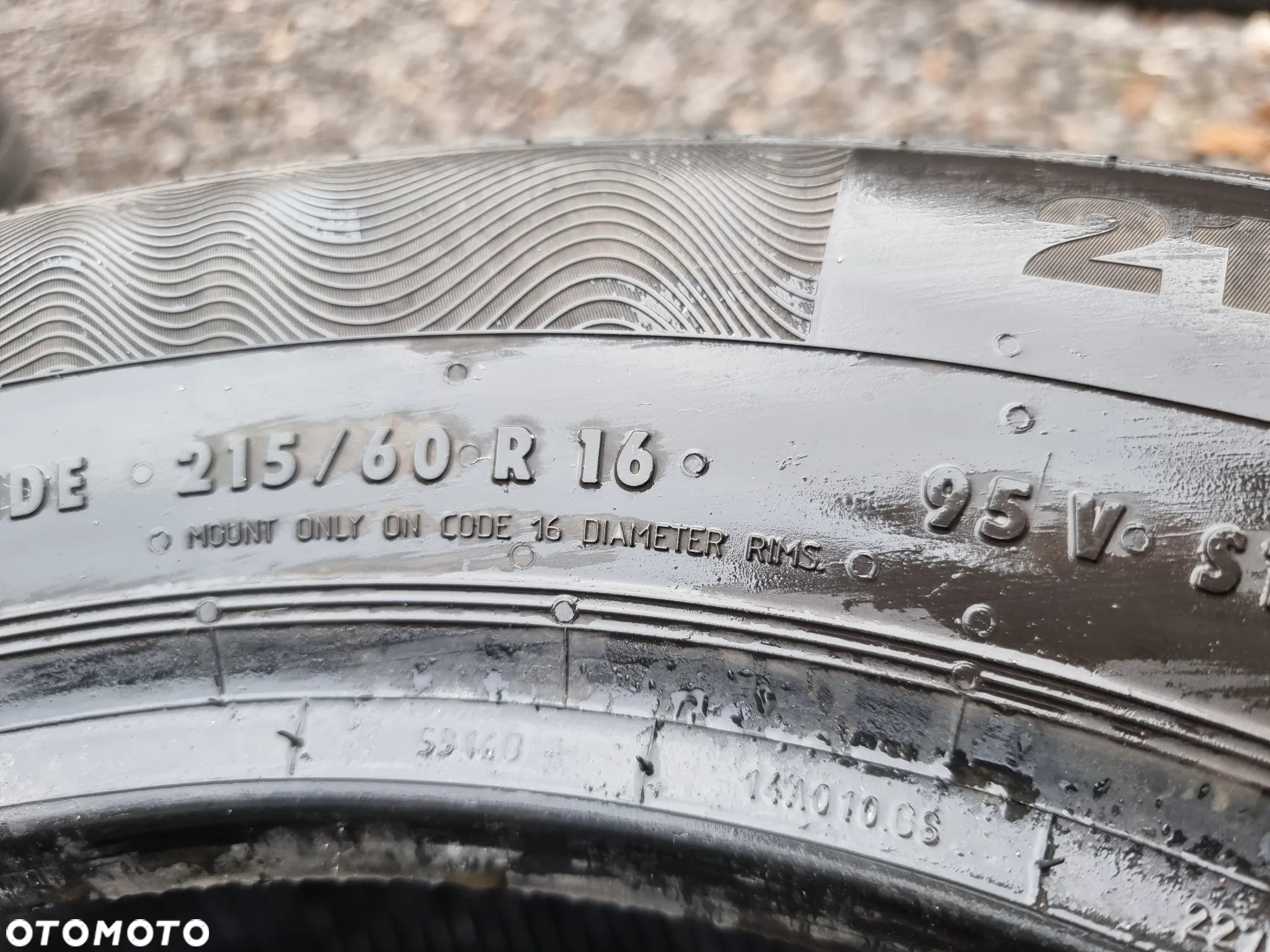 CONTINENTAL 215/60R16 95V CONTIPREMIUMCONTACT 5 (2szt.) (1x5,0 1x5,5) (DOT: 2x1021) L414 - 4