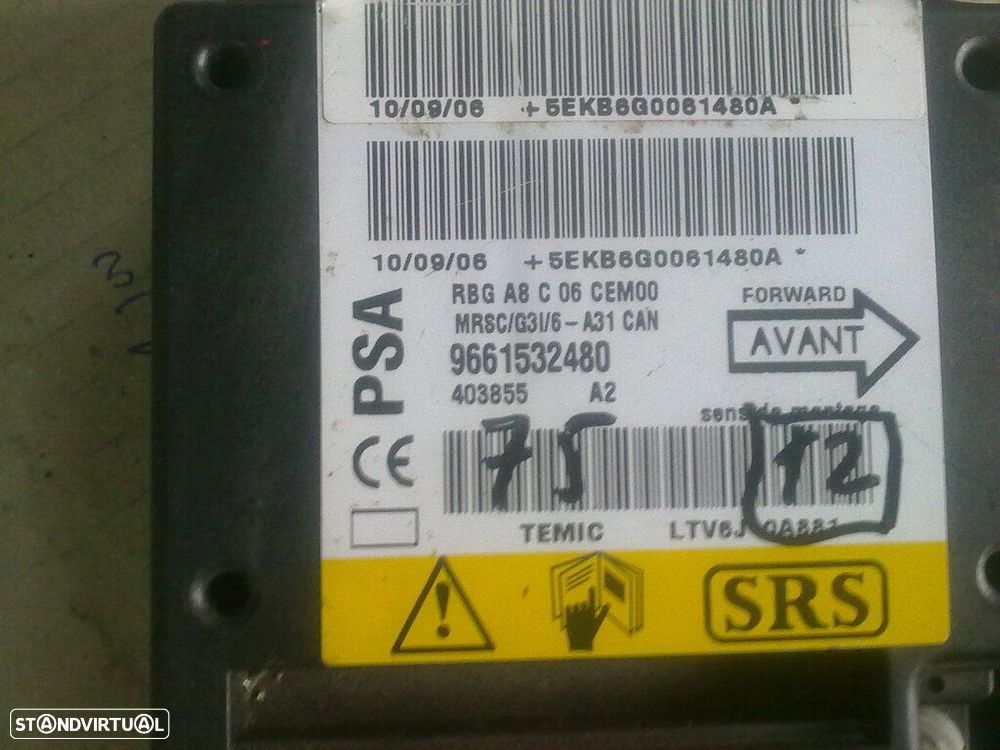 Modulo Airbag 9661532480 PEUGEOT 207 - 1