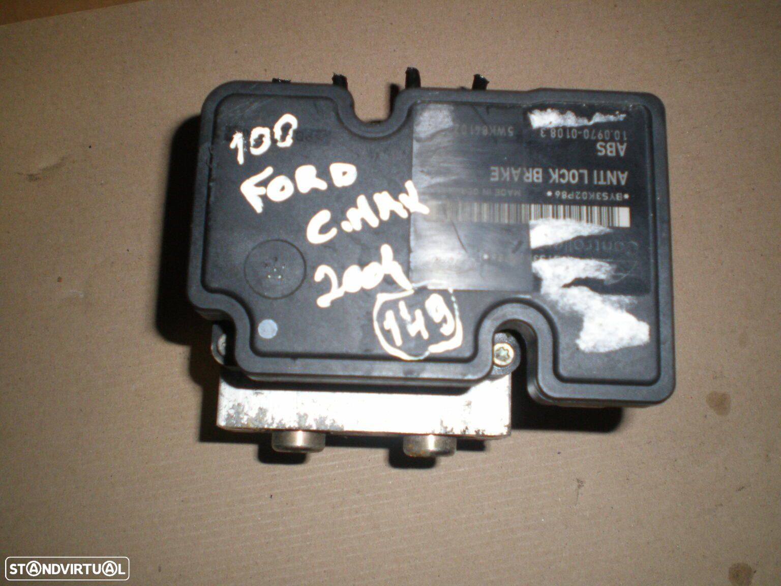 Abs 10097001083 5WK84102 FORD C MAX 2004 FORD FOCUS CMAX FASE 1 2004 1.6TDCI 110CV 5P CINZA - 1