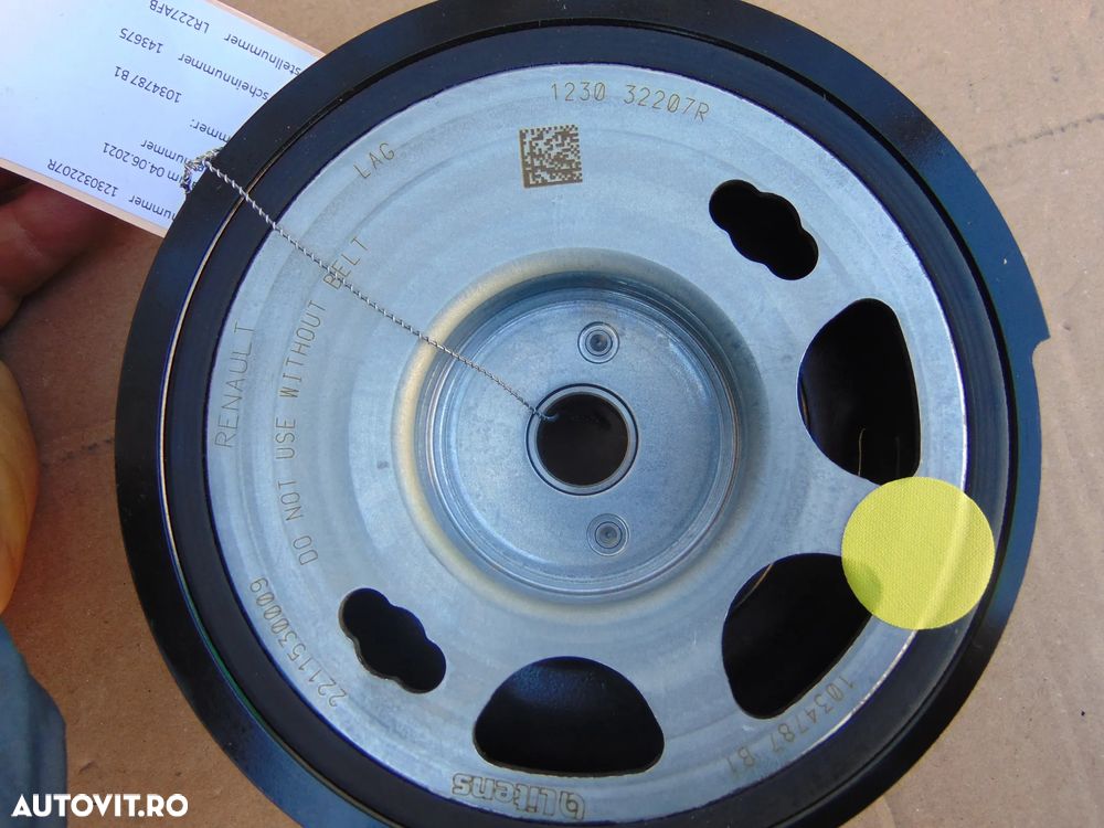 Fulie vibrochen Renault 1.2 Austral Dacia duster cod 123032207r Produs NOU h5f - 3