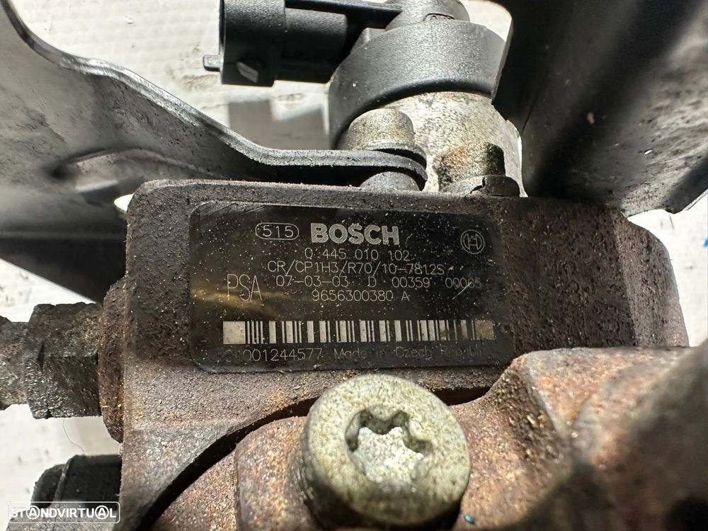 .Bomba Injetora Alta Pressão HDI PSA Peugeot Citroen Mini Ford 1.6 HDi TDCi 9656300380 0445010102 2002 - 2015 - 8