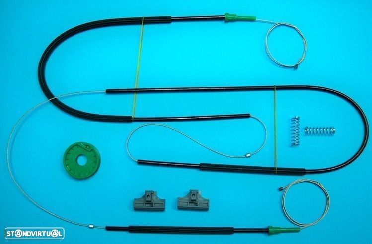 Kit reparação elevador dos vidros seat ibiza 99-2002 3 portas - 1