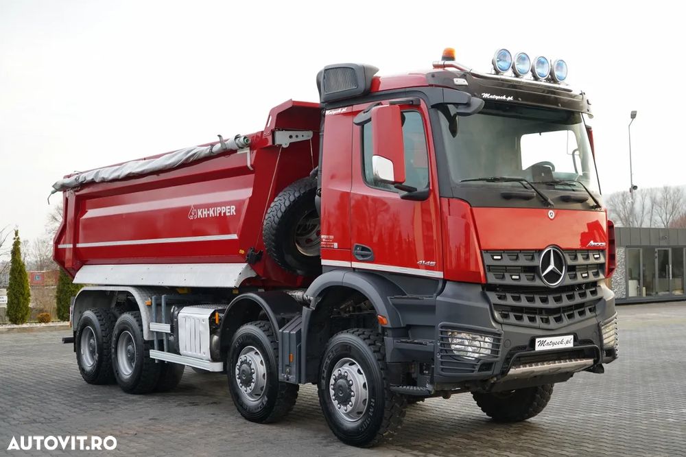 Mercedes-Benz AROCS 4145 / 8x8 / BASCULATOR SPATE / KH KIPPER / MANUAL / EURO 6 - 11