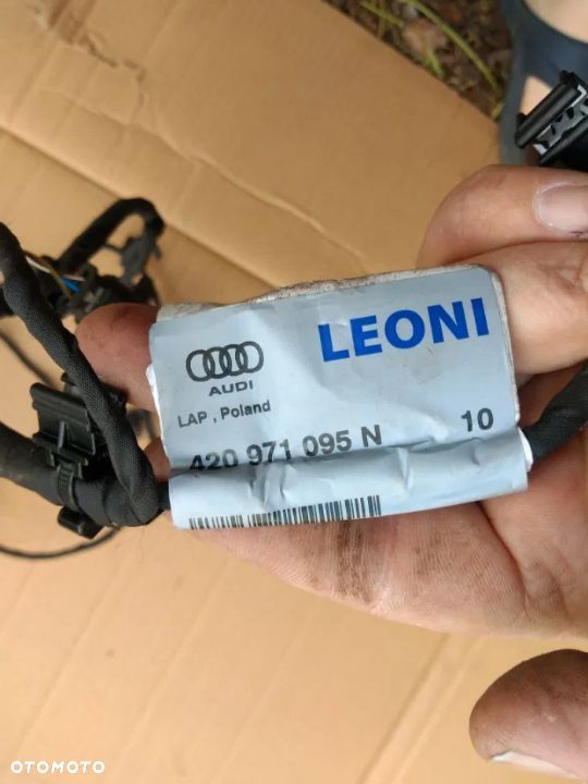 wiązka instalacja zderzaka przedniego PDC Audi R8 R-8 Coupe Spyder 2013-2015 420971095N czujniki PDC 4H0919275A - 5
