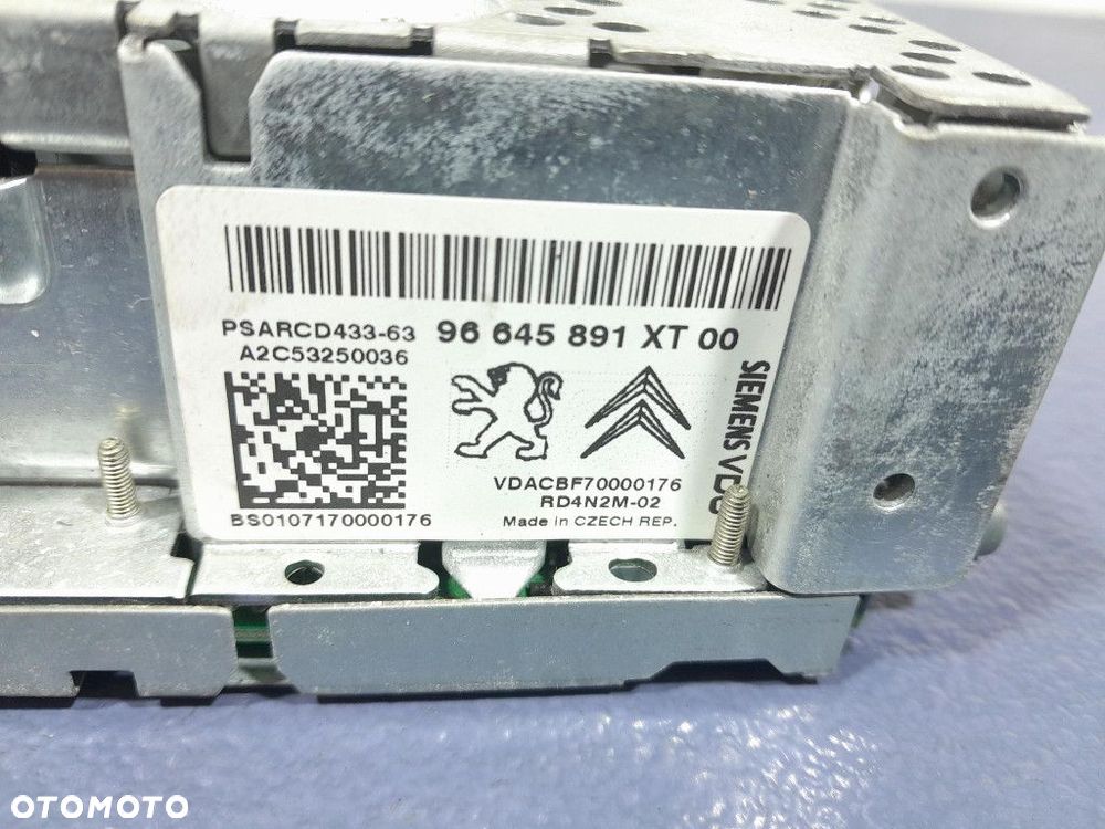 CITROEN C4 PICASSO I RADIO CD FABRYCZNE 96645891 - 5