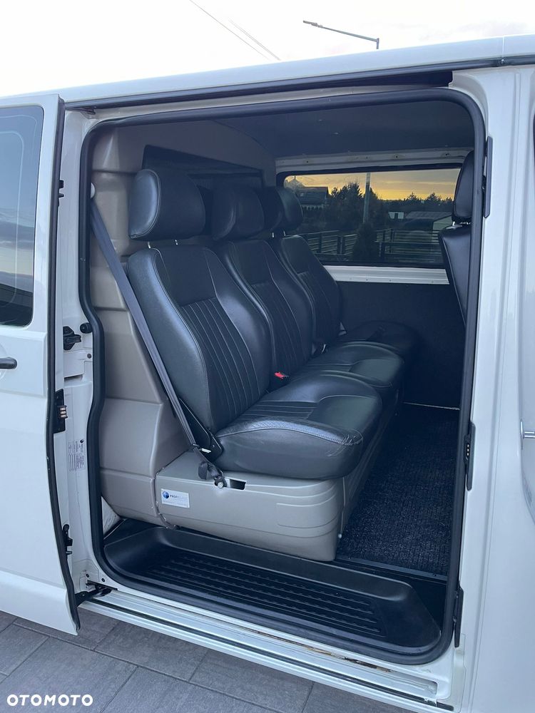 Volkswagen TRANSPORTER T5 L2H1 Długi Klima Skóry Tempomat Brygadówka Dubel Kabina - 17