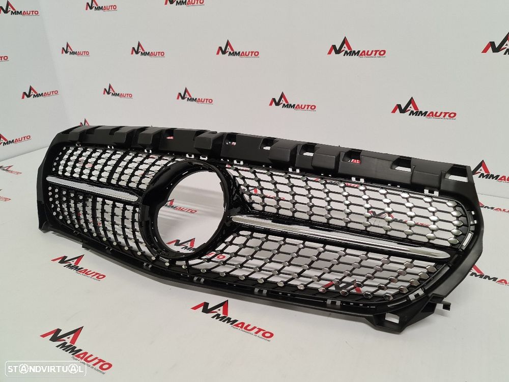 Grelha Frontal Mercedes CLA W117 Diamond Black - 3