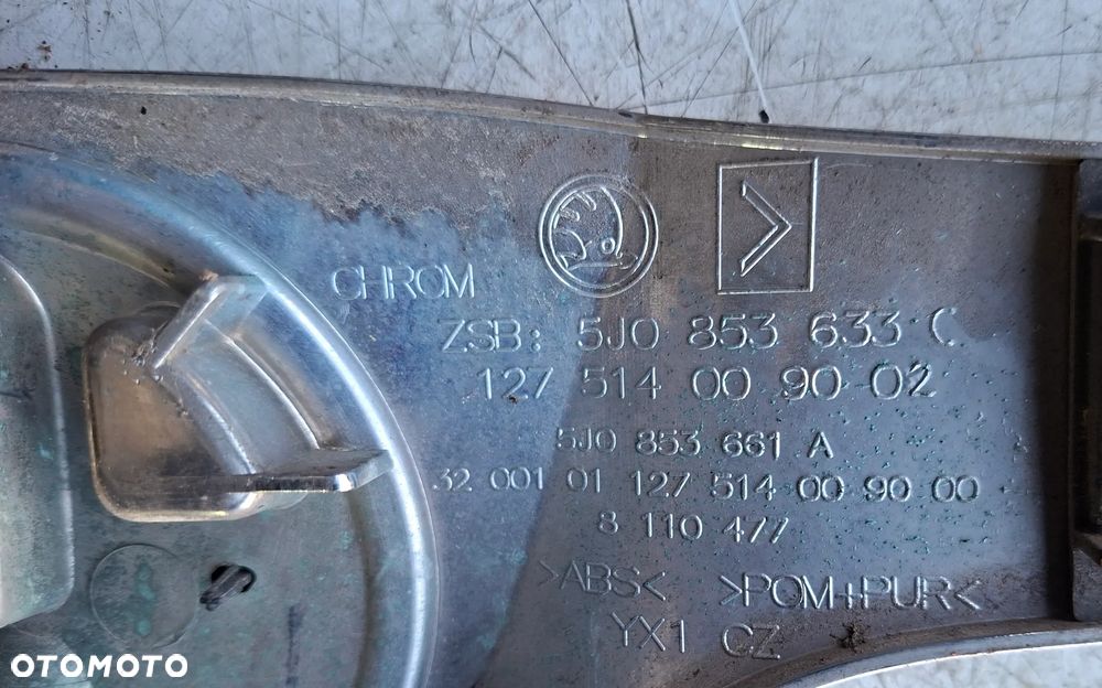 SKODA ROOMSTER 13r ATRAPA GRILL LISTWA 5J0853633C - 3