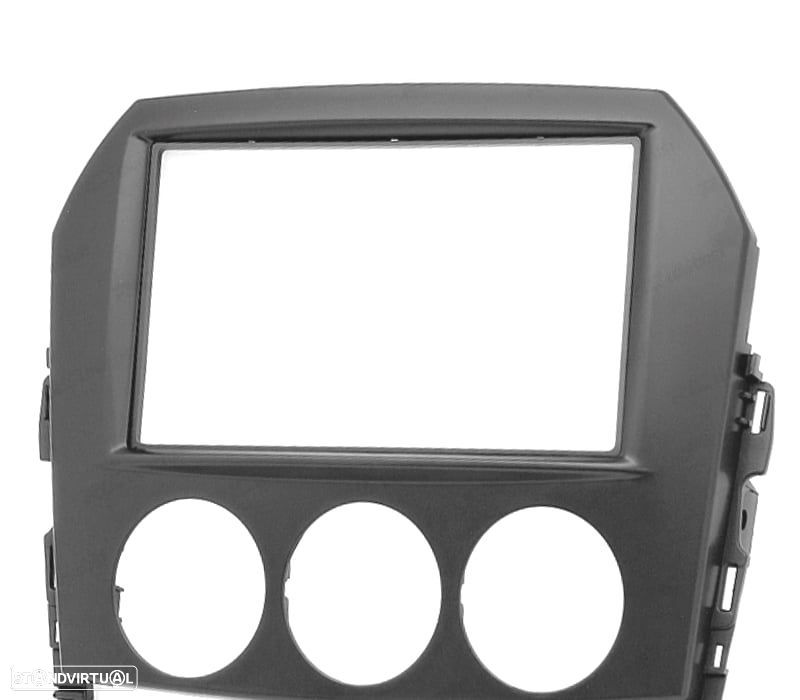 MOLDURA ADAPTADOR PRETO PARA RADIO 2-DIN PARA MAZDA MX-5 MIATA - 1