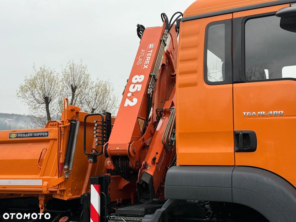 MAN * MAN 18 480 * KIPER WYWROTKA * 4x4 * HDS ATLAS 85* STAN BARDZO DOBRY * Sprowadzony - 29