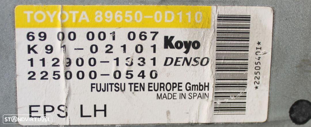 Centralina da Direção Assistida Toyota Yaris - 2