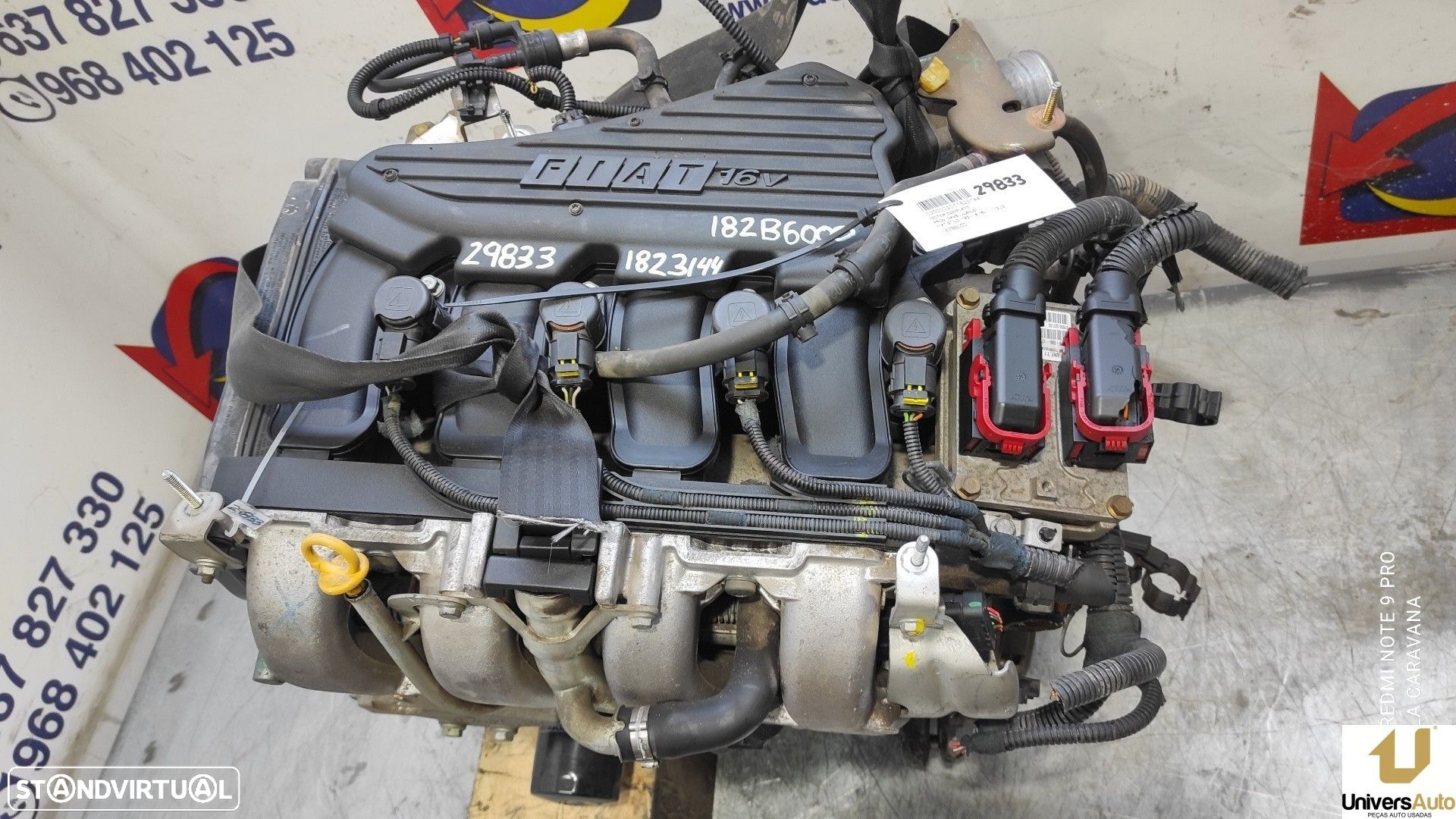 MOTOR COMPLETO FIAT STILO 2002 -182B6000 - 2