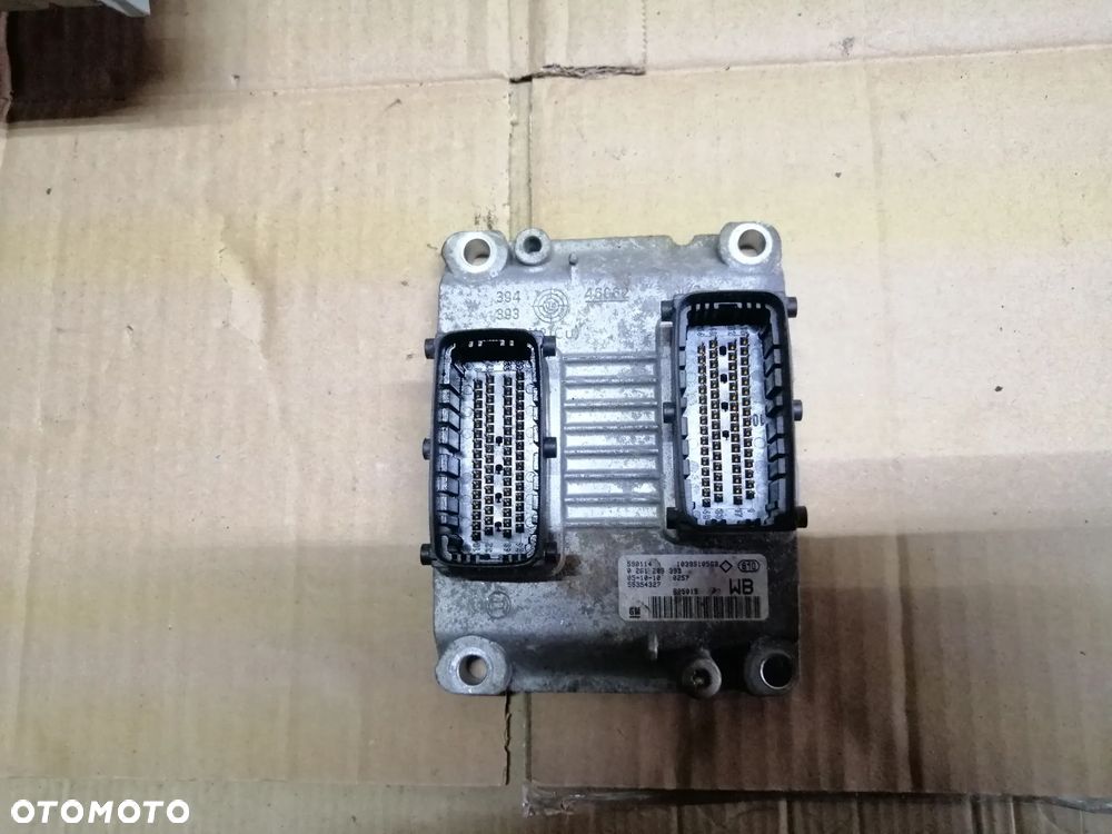 Opel Corsa C 1.0 12V Z10XEP Climatronic zestaw startowy komputer 0261208393 stacyjka 2 klucze immo moduł komfortu i inne - 3
