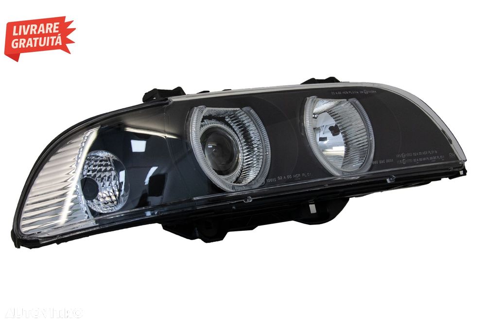Faruri Angel Eyes BMW Seria 5 E39 (1996-2003) Facelift Design- livrare gratuita - 3