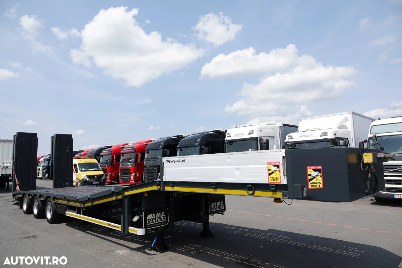 Castera REMORCĂ AMC CASERA / LOW LOADER / 13,3 M / PLATFORMĂ HIDRAULICĂ / GAMA HIDRAULĂ / TROLIU - 9