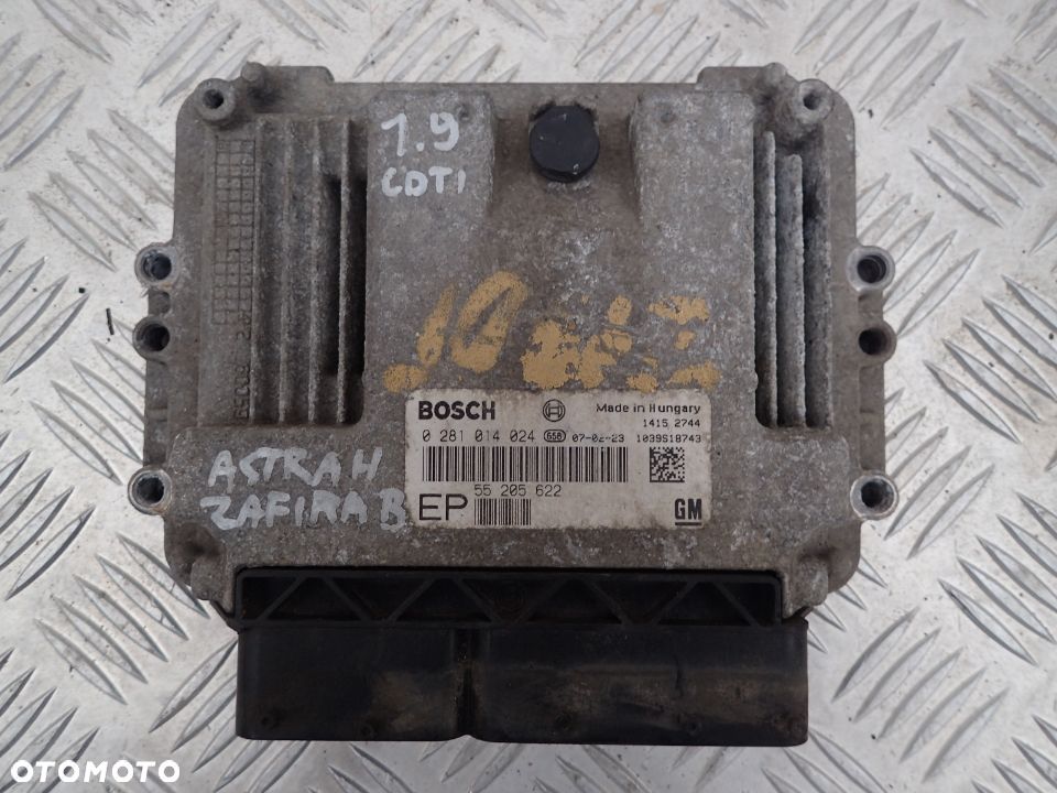 KOMPUTER OPEL ASTRA ZAFIRA 1.9 0281014024