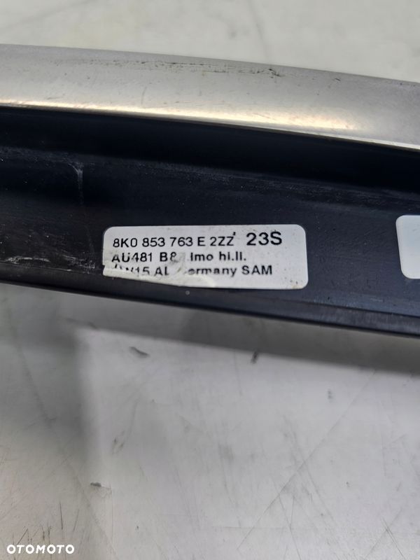 LISTWA CHROM DRZWI SZYBY AUDI A4 B8 LEWY TYŁ 8K0853763E - 5