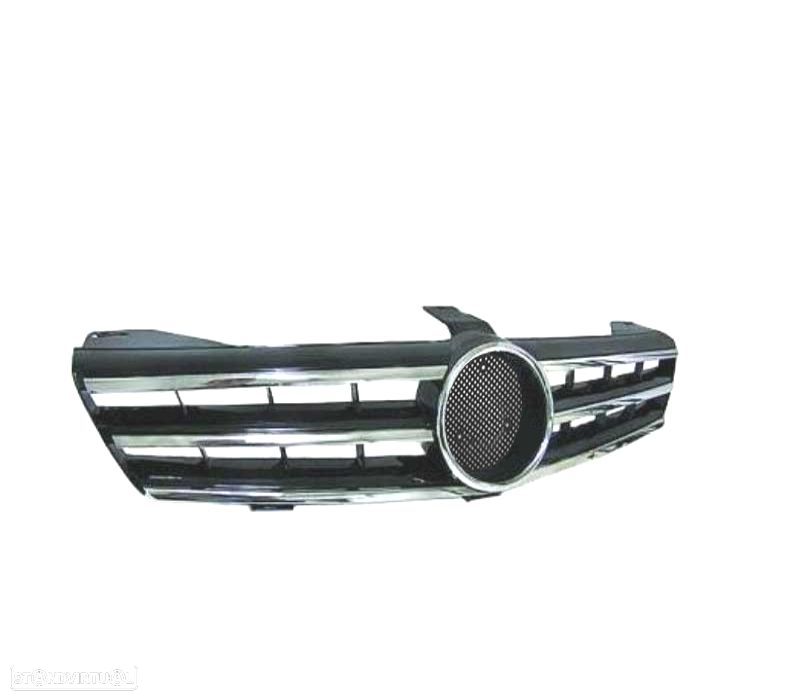 GRELHA FRONTAL SPORT AMG MERCEDES CLS W219 04-10 CROMADA PRETA - 2