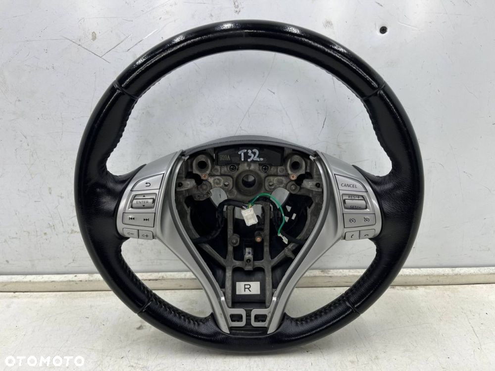 Kierownica Nissan X-Trail III T32 Rogue Qashqai J11 13-17r. przedlift multifunkcyjna skórzana skóra - 1