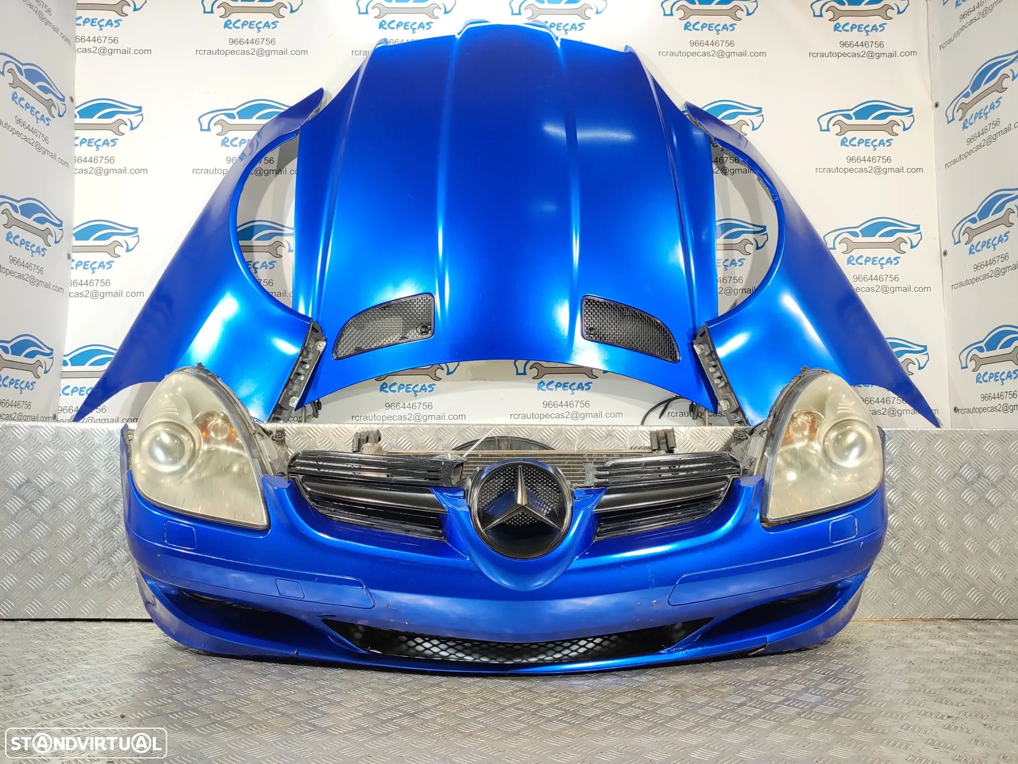 .FRENTE COMPLETA MERCEDES BENZ SLK R171 CAPOT PARACHOQUES GUARDA-LAMAS OTICAS RADIADOR VENTILADOR FRENTE FIBRA REFORÇO - 1