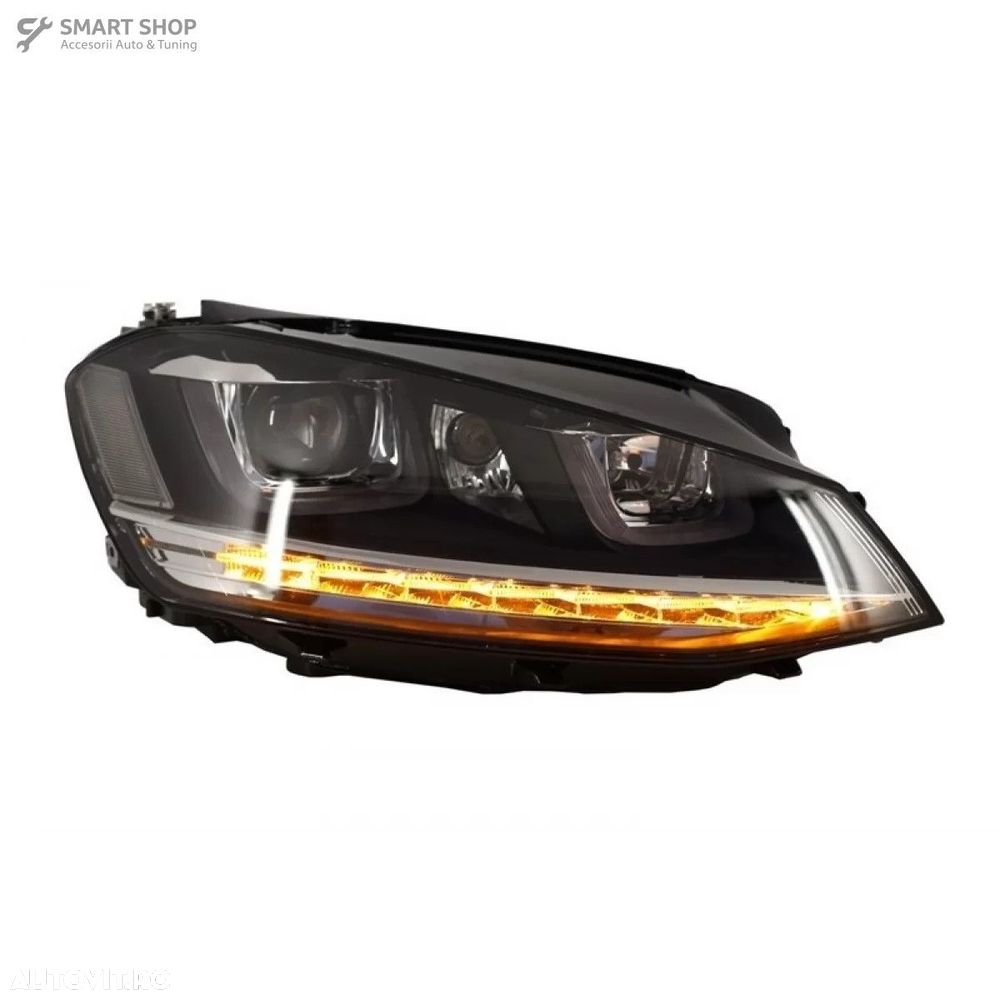 Faruri 3D LED VW Golf VII (2012-2017) R-Line LED Semnalizare Dinamica - 7